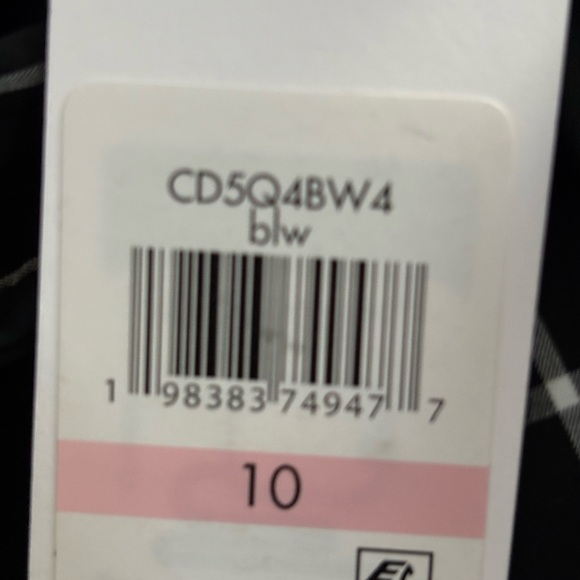 NWT CALVIN KLEIN Gauze Windowpane Midi Shirtdress Belted Short Sleeve Size 10 - Picture 6 of 8